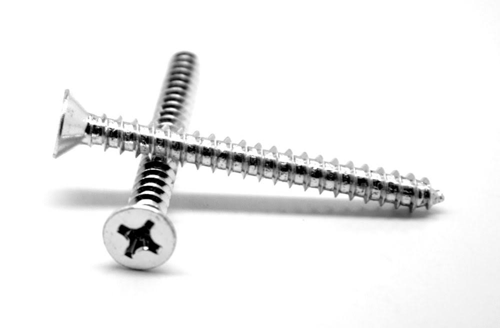 Sheet Metal Screw Phillips Flat Head Type AB Low Carbon Steel Zinc Plated E948844
