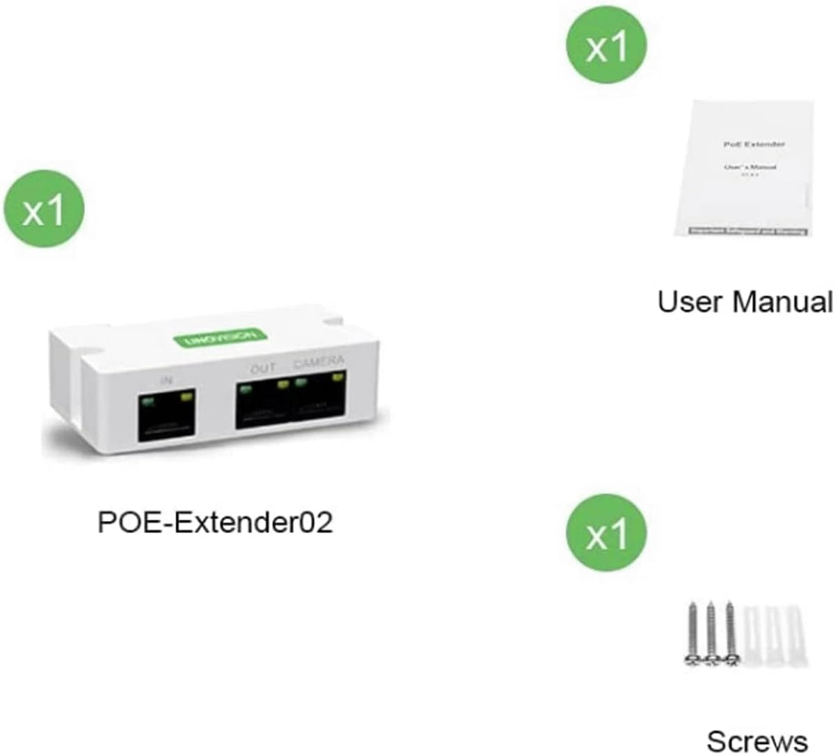 2 Port POE Extender Up to 1000ft Pack of 2 M751