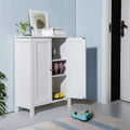White Free Standing Bathroom Floor Cabinet with Adjustable Shelf R59752