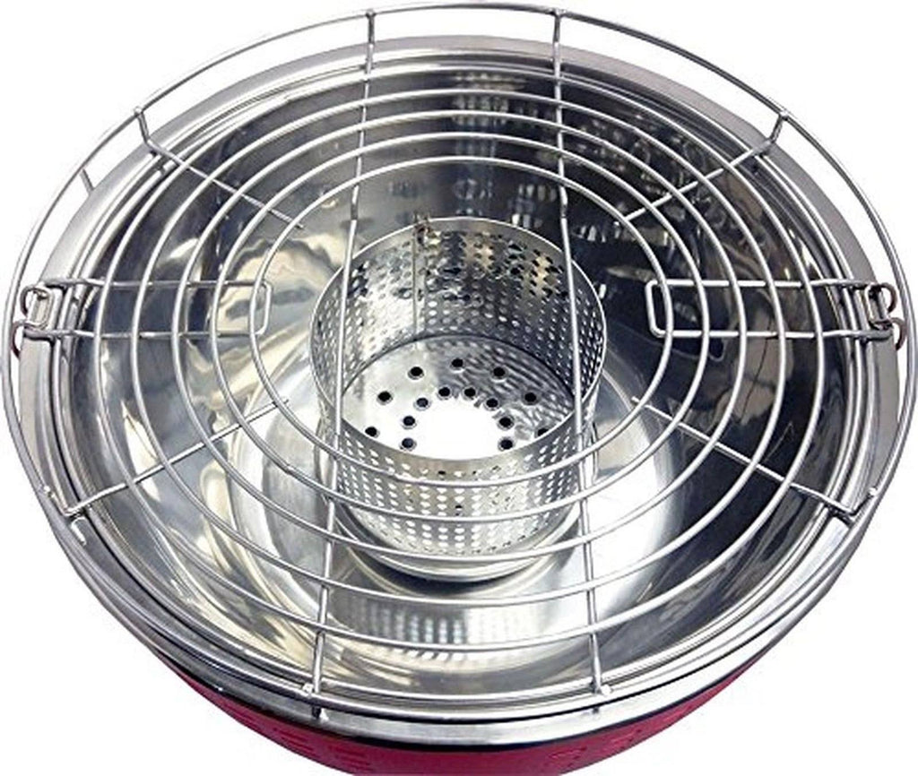 Red Portable Charcoal Grill K54419