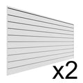White Slat Wall Panel Set 2-Pack T11727