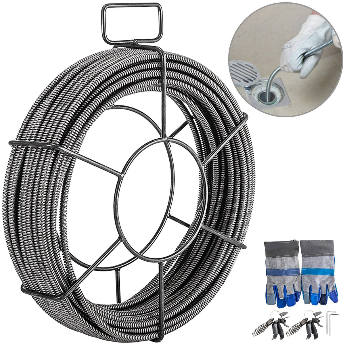 50ft 1/2in Drain Cleaning Cable B33093