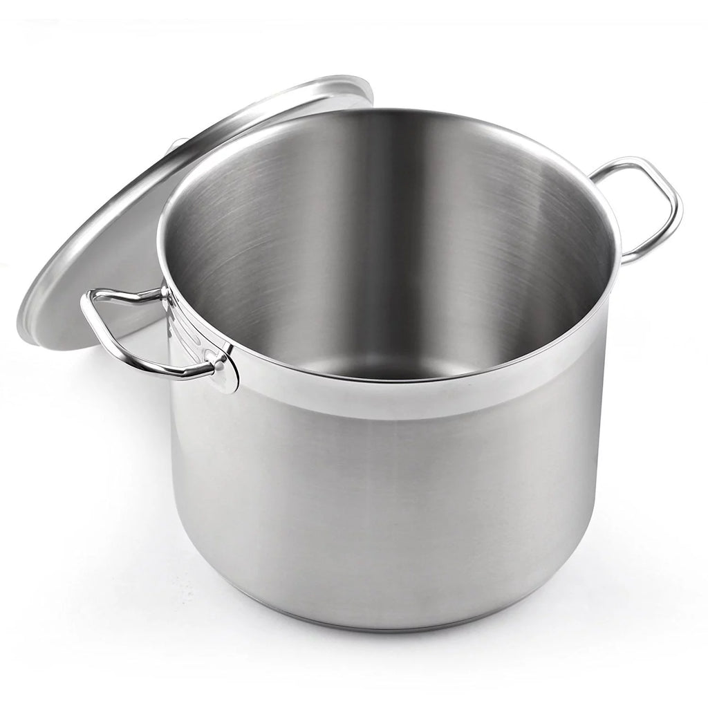 8 Quart Stainless Steel Stock Pot with Lid Y444