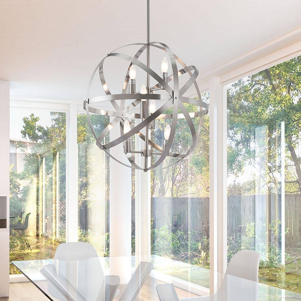 Satin Nickel Ceiling Lamp M9393