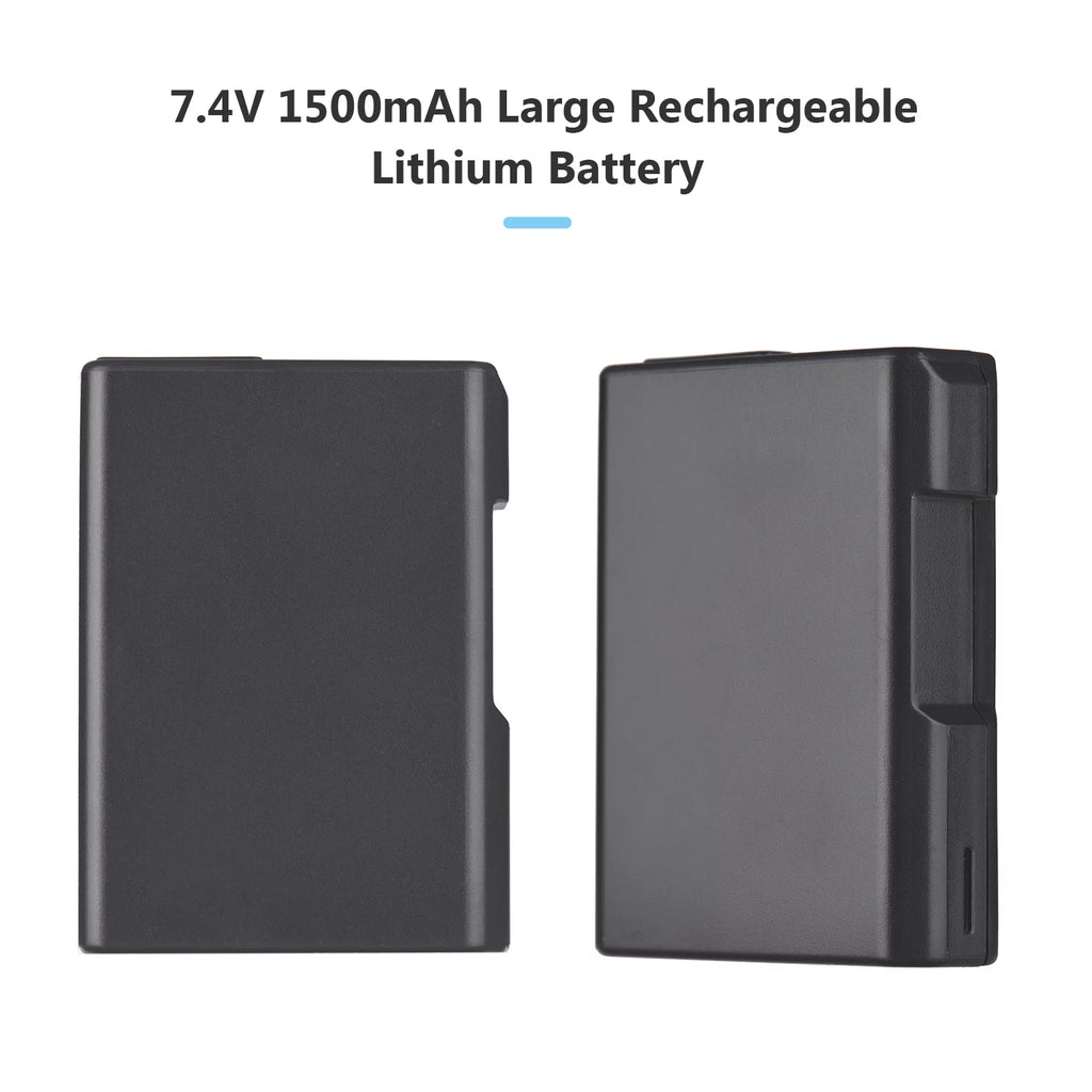 2pcs 7.4V 1500mAh Battery + 1pc Dual Channel Battery USB Port Screen Display P552689
