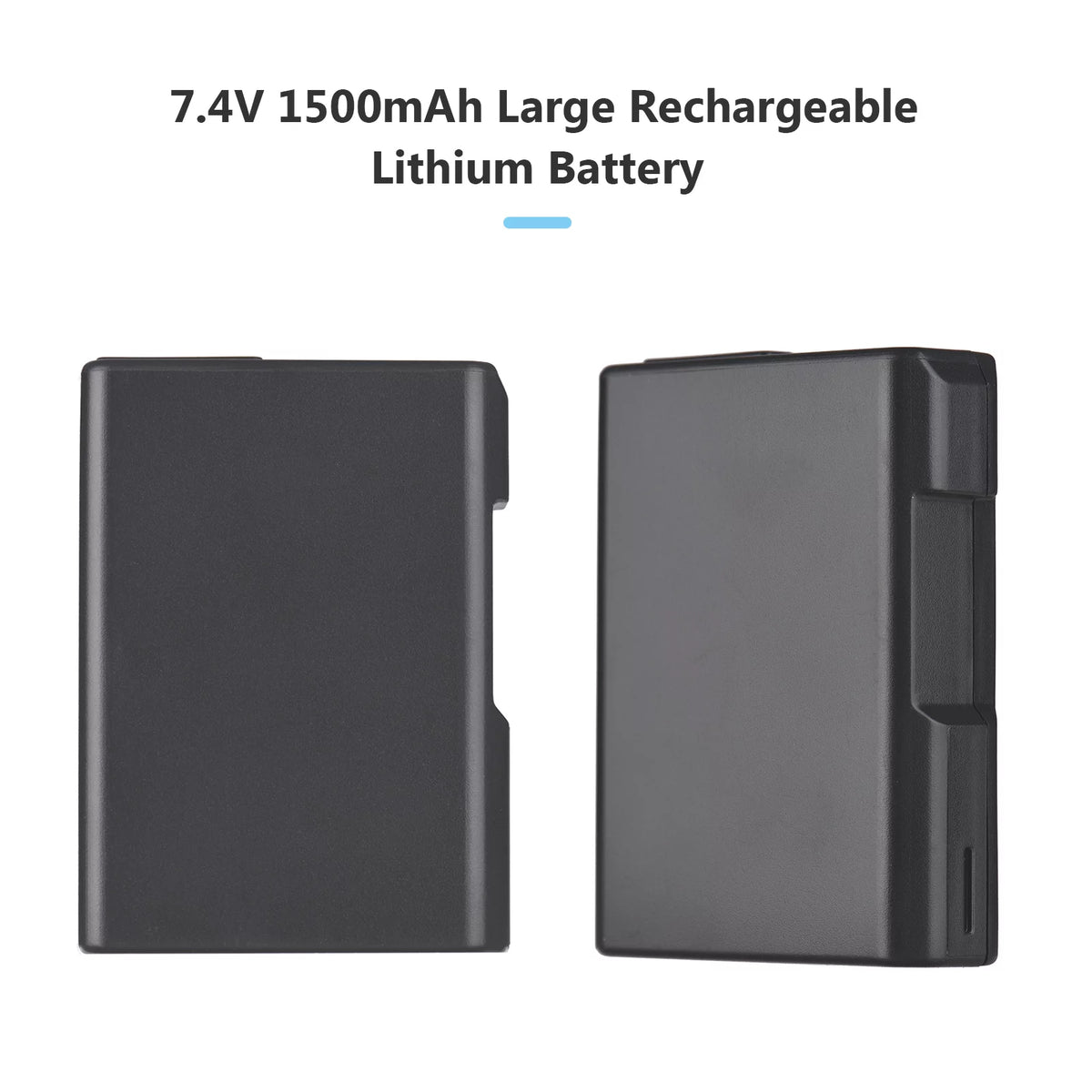2pcs 7.4V 1500mAh Battery + 1pc Dual Channel Battery USB Port Screen Display P552689