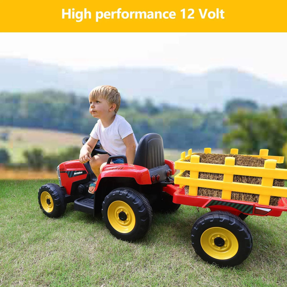 12V 7Ah Kids Electric Tractor with Remote Control L940
