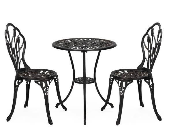 Bronze 3-Piece Cast Aluminum Round Bistro Set N69123