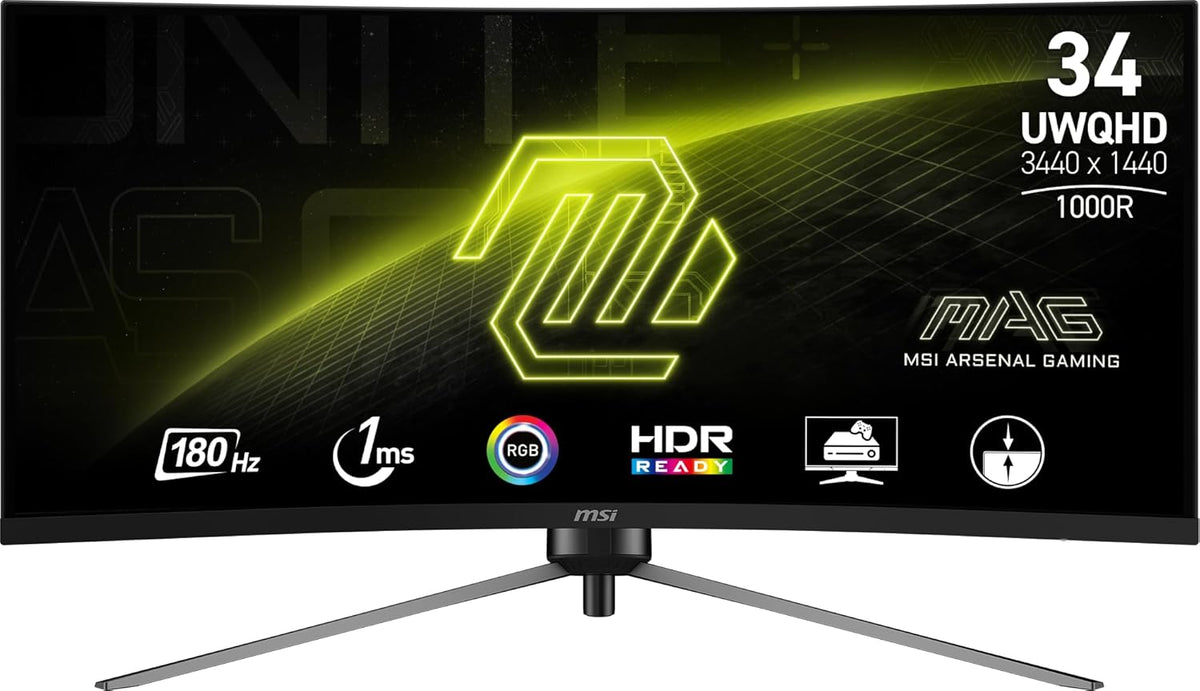 34-inch UWQHD 3440 x 1440 180Hz 1ms Black Computer Monitor D971
