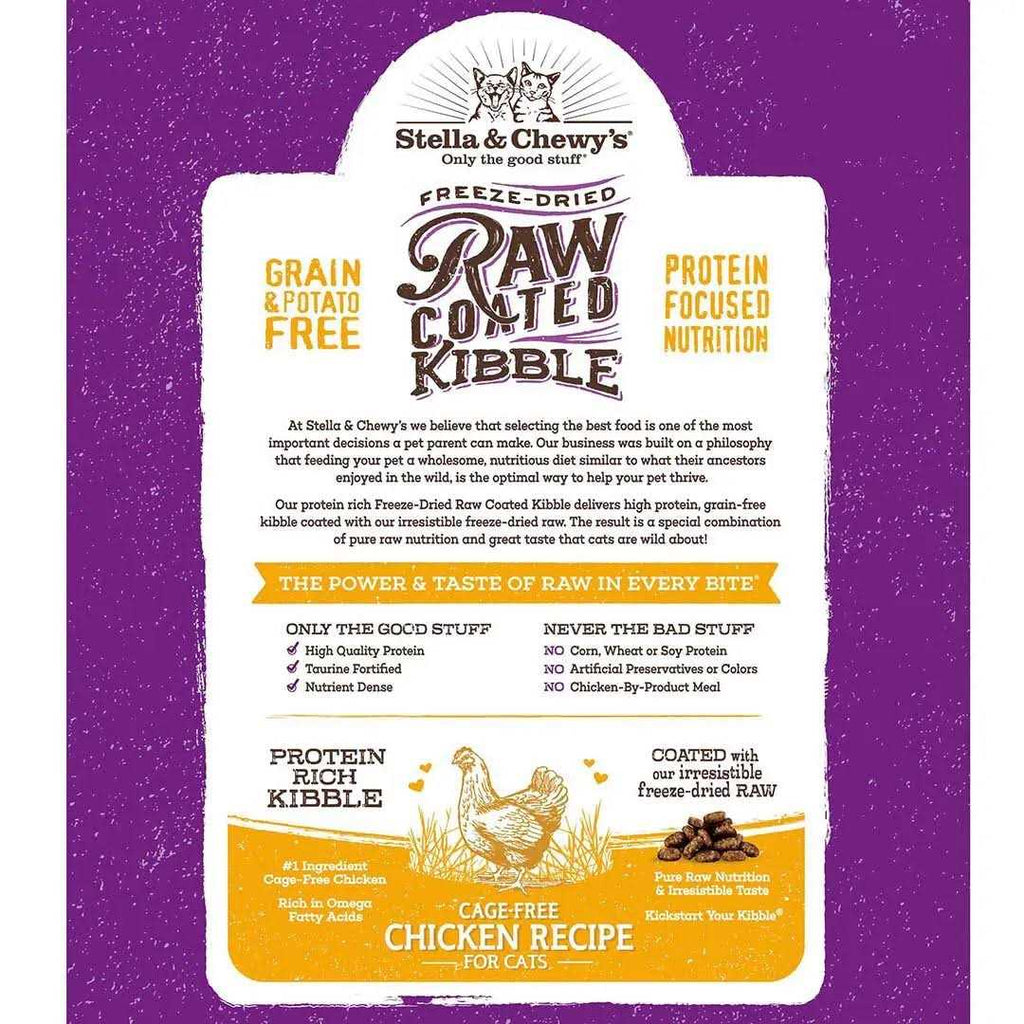 Raw Coated Cage-Free Chicken Kitten Dry Cat Food Y650