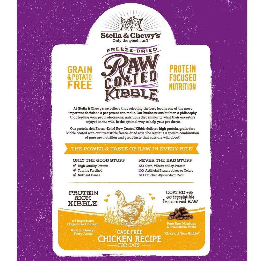 Raw Coated Cage-Free Chicken Kitten Dry Cat Food Y650