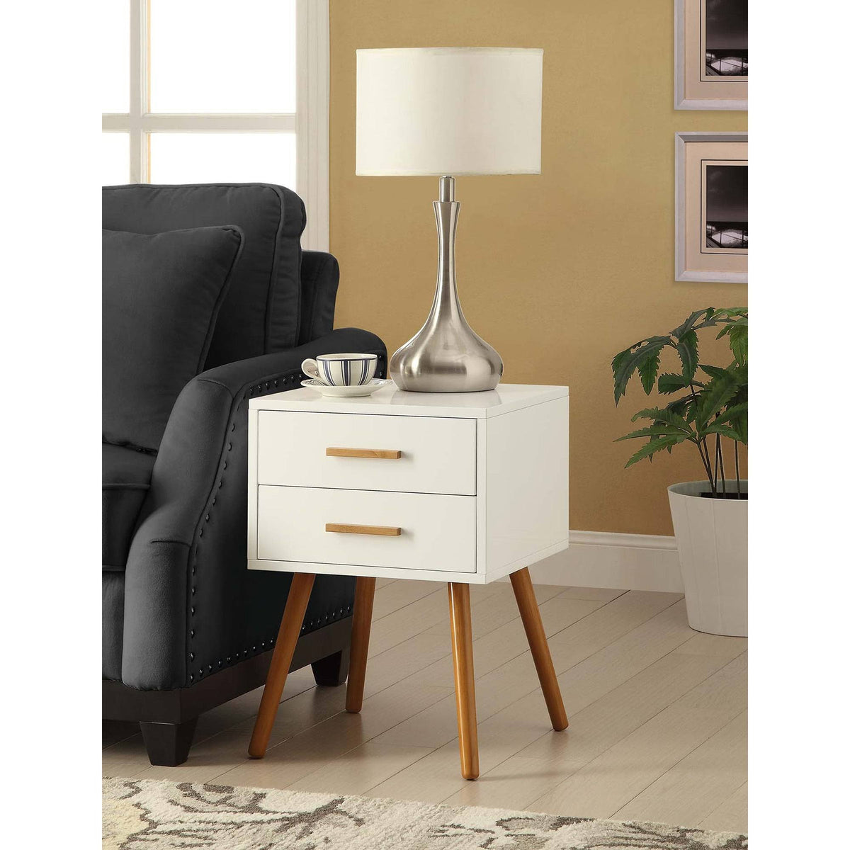 2-Drawer Espresso End Table S959216