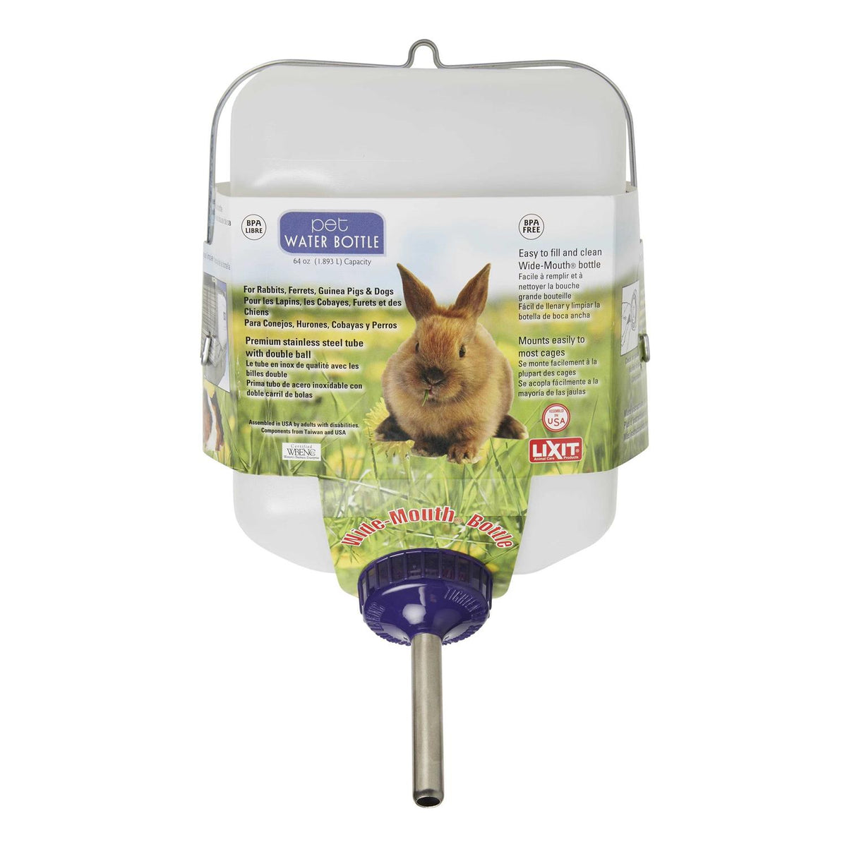 Wide Mouth Rabbit Water Bottle Q870