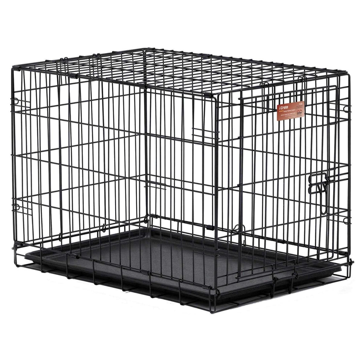 XXS Folding Metal Dog Crate with Divider Panel U444205