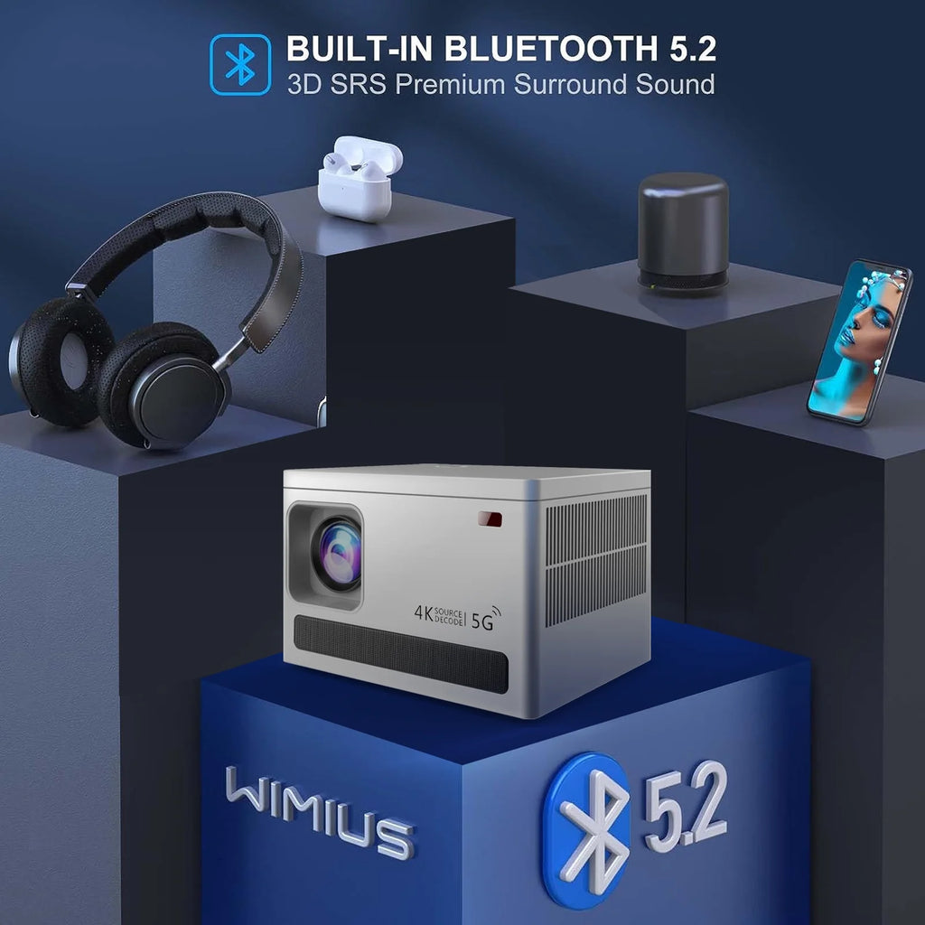 5G WiFi Bluetooth 4K Projector J273