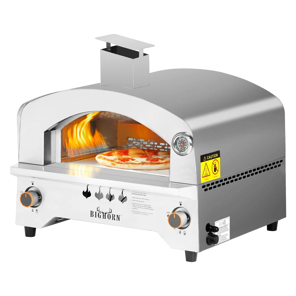 Portable Propane Pizza Oven with 13 inch Pizza Stone R4165