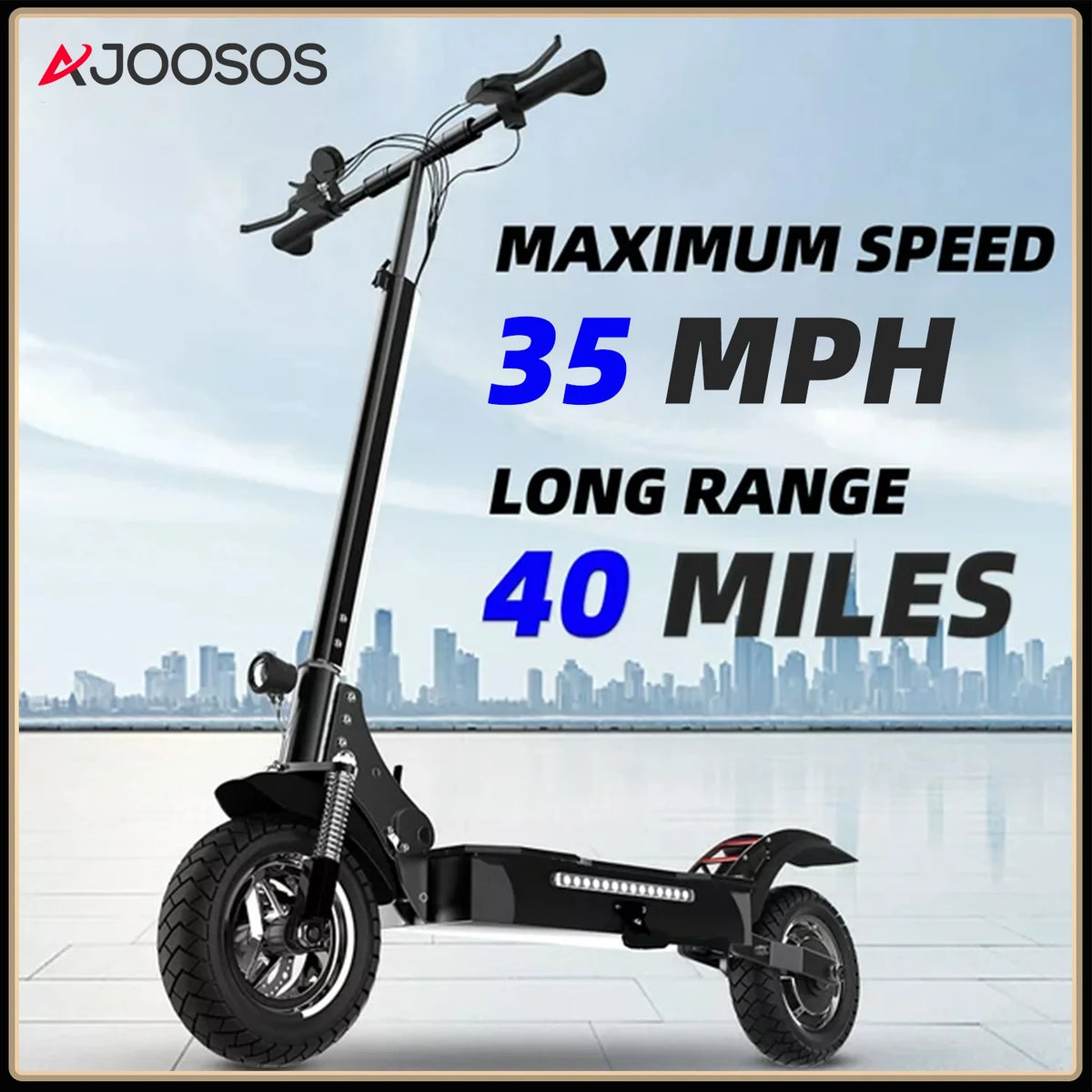 Electric Scooter 35 mph 40 Miles 1300W Foldable A133