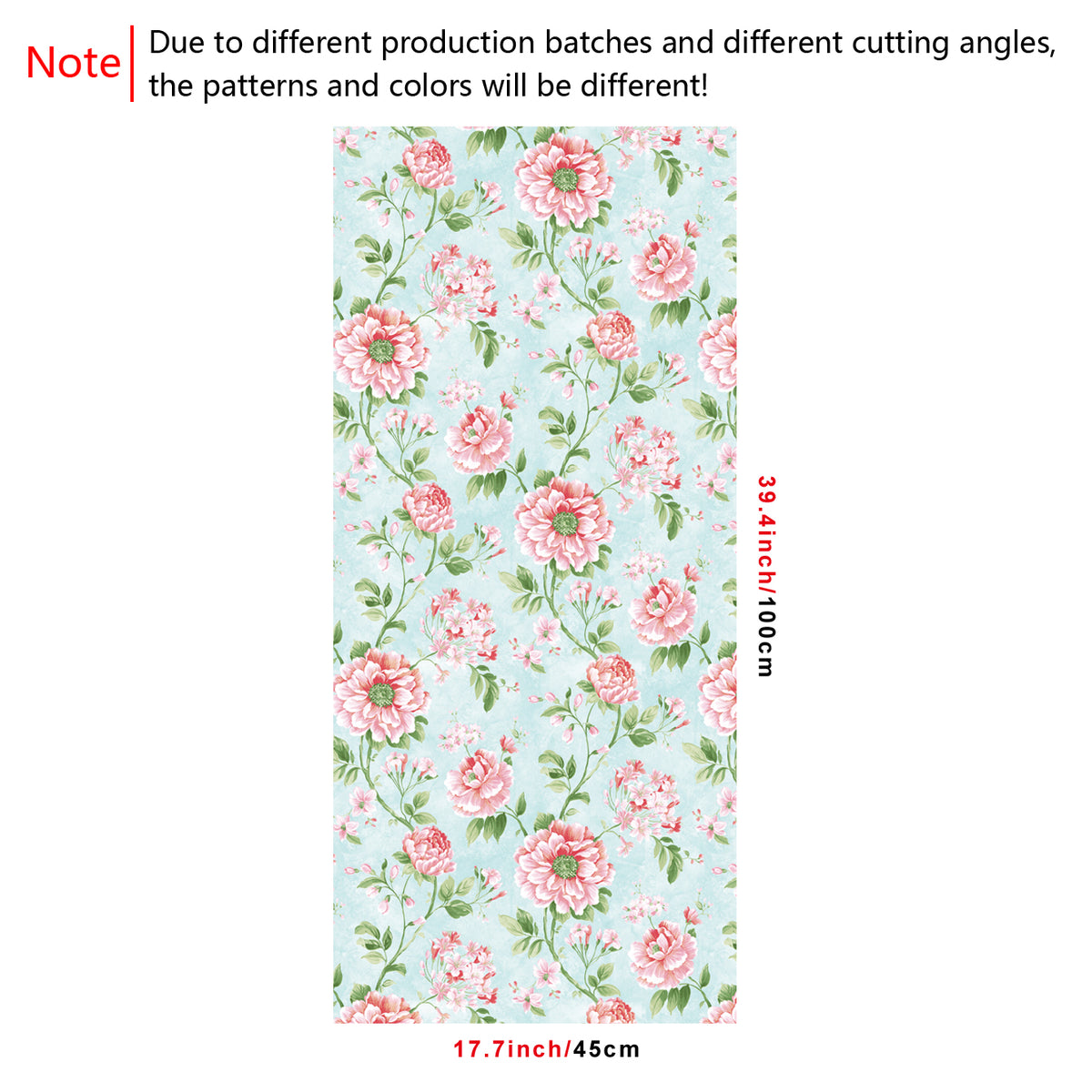 Pink Flowers And Leaves Peel And Stick Wallpaper H579883