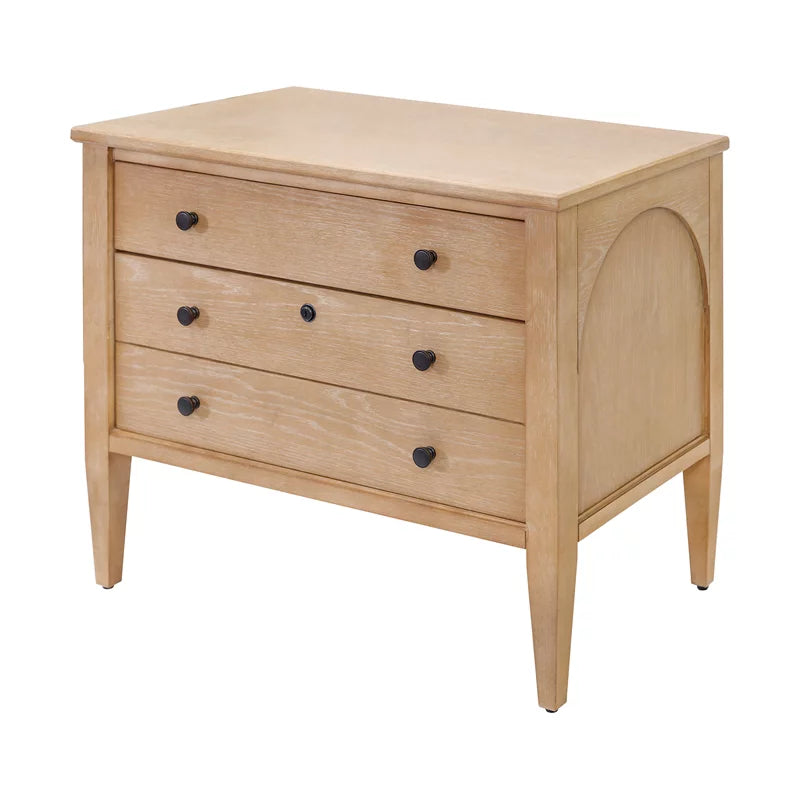 Light Brown Wood File Drawer F191