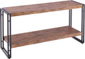 3 Tier Rustic Industrial Bookshelf with Open Wood Shelves, Sonoma Oak R441450