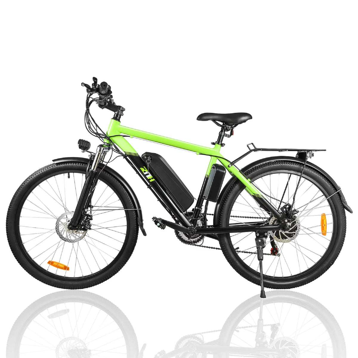 Electric Bike 26 Adults 350W Motor 36V 10Ah Battery 21-Speed Green K871