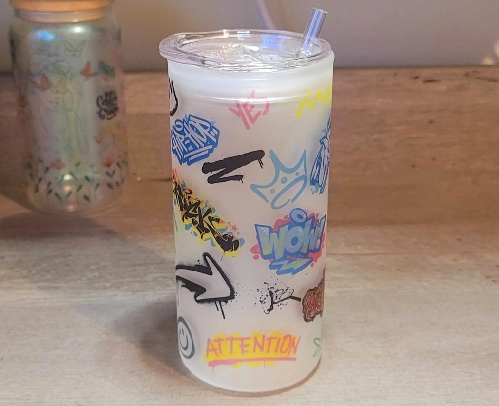 20 oz Beer Can Glass D60863