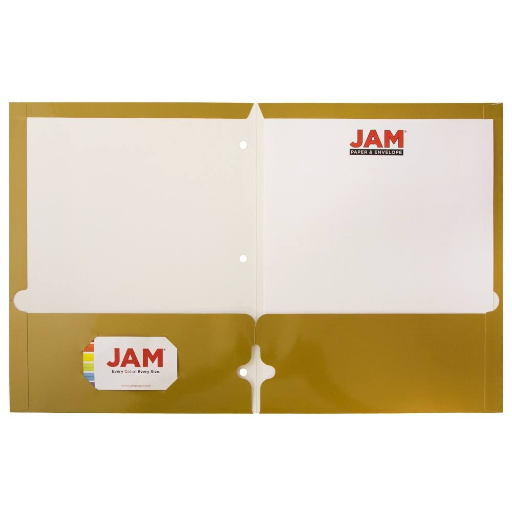 Gold 50/Pack Presentation Folder Z19197