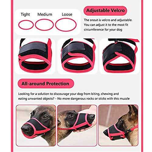 Soft Nylon Adjustable Dog Muzzle R187