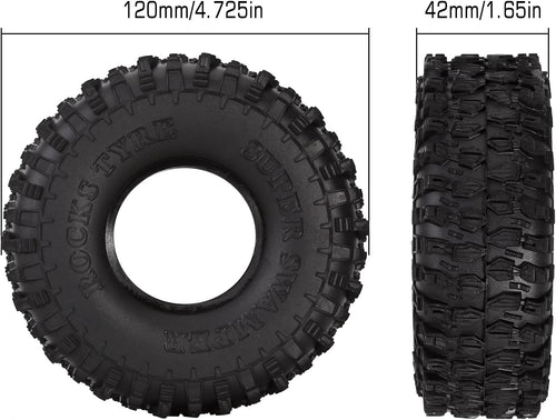 1.9 Crawler Tires 4.7 Inch Outer Diameter 4PCS B657601