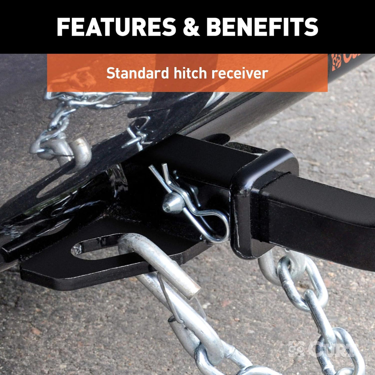 Class 2 Trailer Hitch with Ball Mount, 1-1/4-Inch Receiver B340