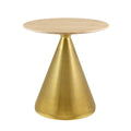 Round Wood Metal Dining Table A5119