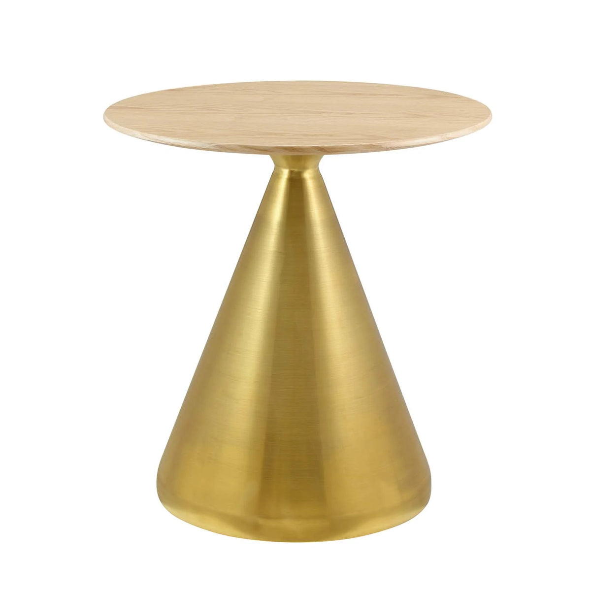 Round Wood Metal Dining Table A5119