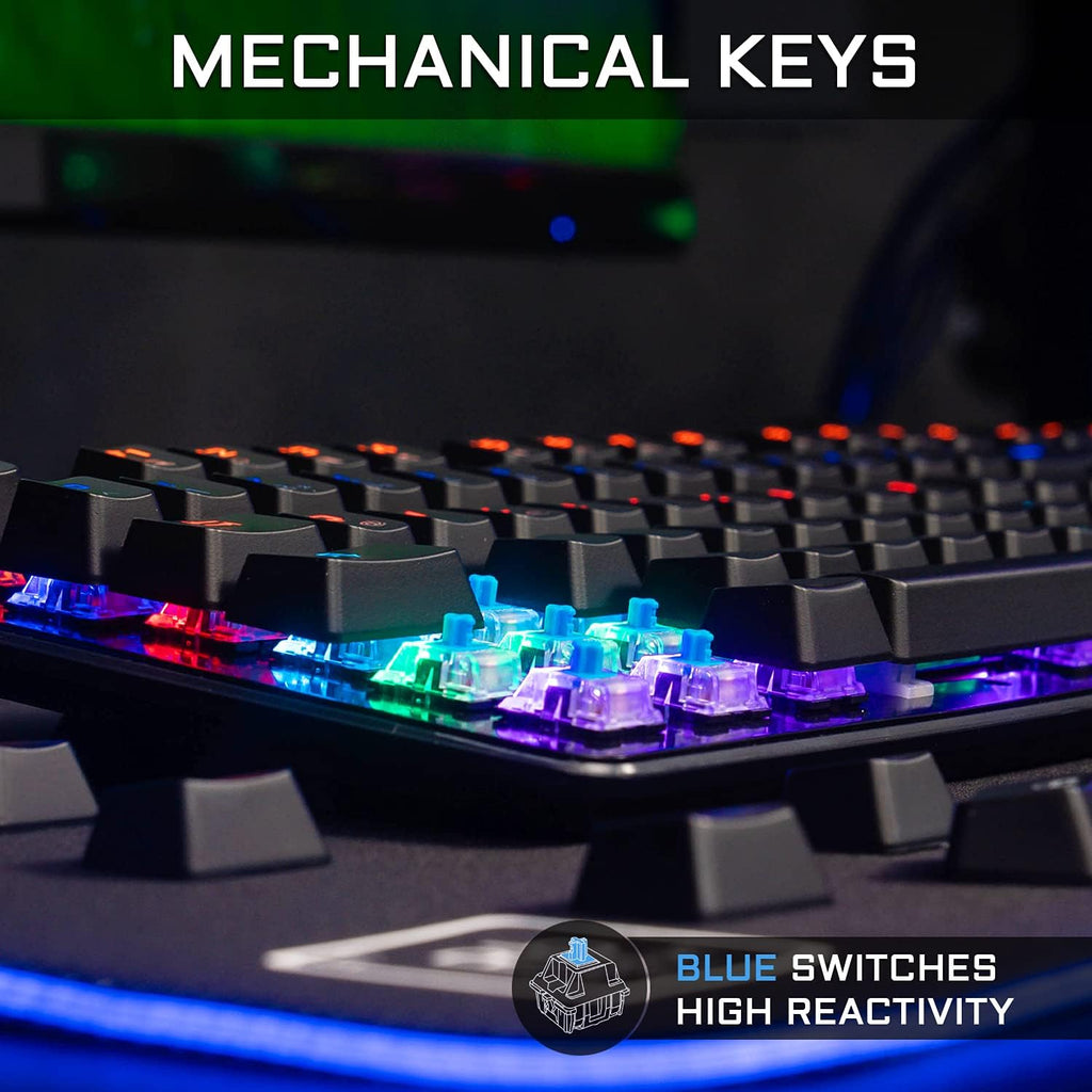 Wired RGB Backlit Mechanical Gaming Keyboard and Mouse T839900