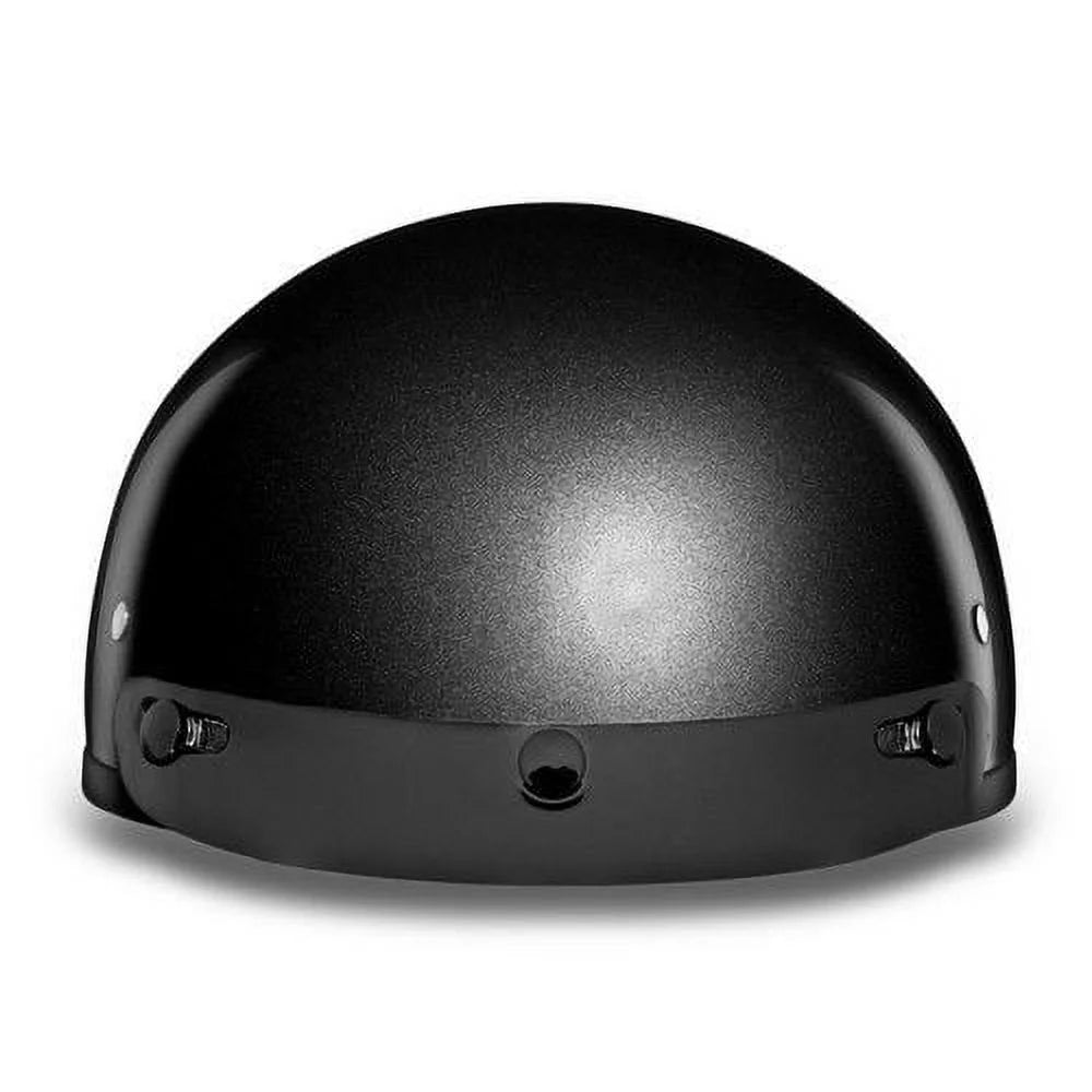 Metal Grey Metallic Half Face Helmet with Visor O65901