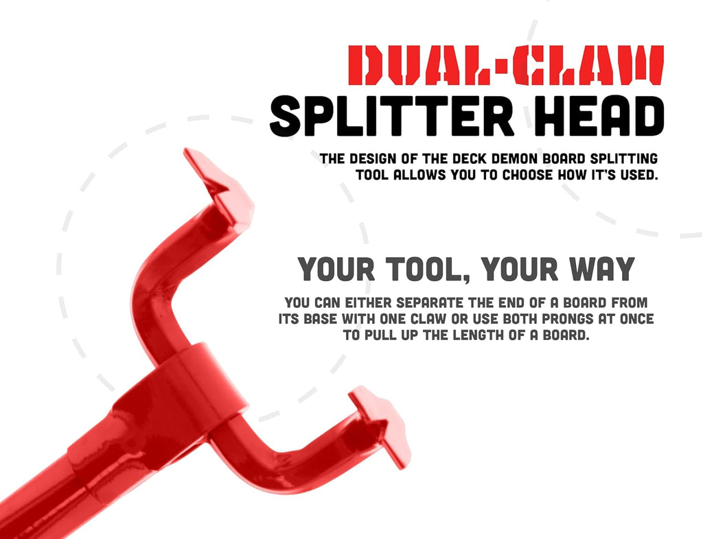 Red Steel Pallet Buster Deck Wrecker Tool, 44 Inch Non-Slip Handle, Pack of 2 S44442