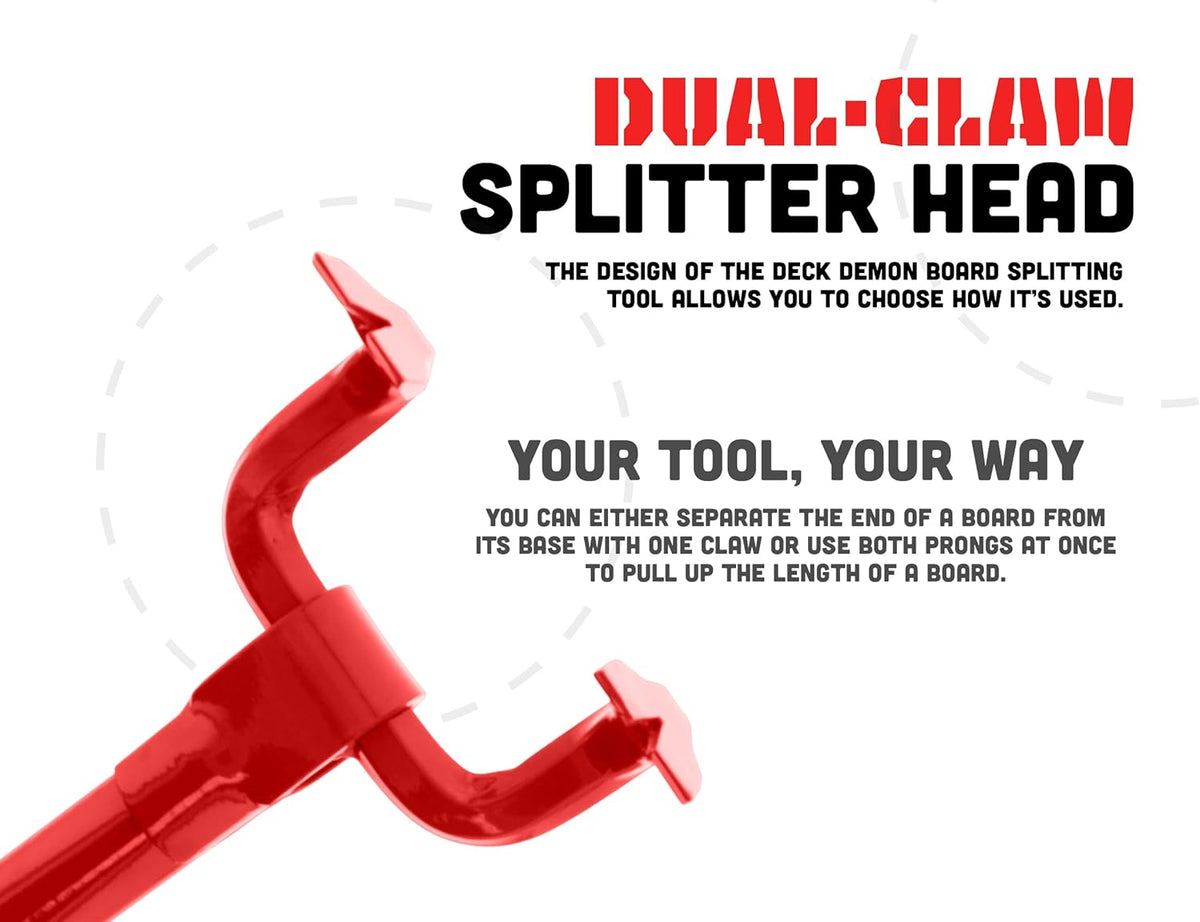 Red Steel Pallet Buster Deck Wrecker Tool, 44 Inch Non-Slip Handle, Pack of 2 S44442