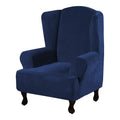 Super Stretch Velvet Slip Resistant Wingback Chair Slipcover W549
