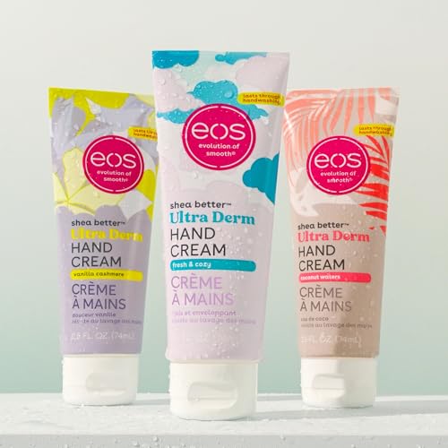 Vanilla Cashmere + Fresh & Cozy + Coconut Natural Shea Butter Hand Cream, 2.5 oz D711
