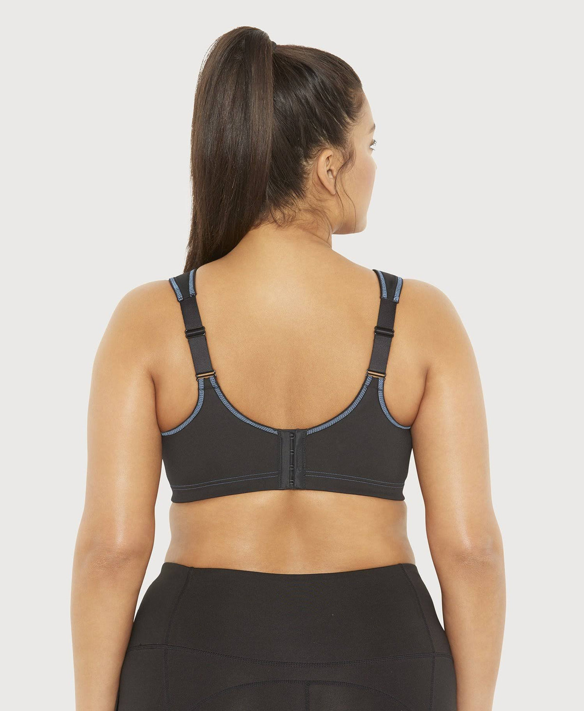 Black High Impact Cami Wire Sports Bra I871