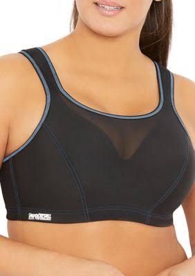 Black High Impact Cami Wire Sports Bra I871