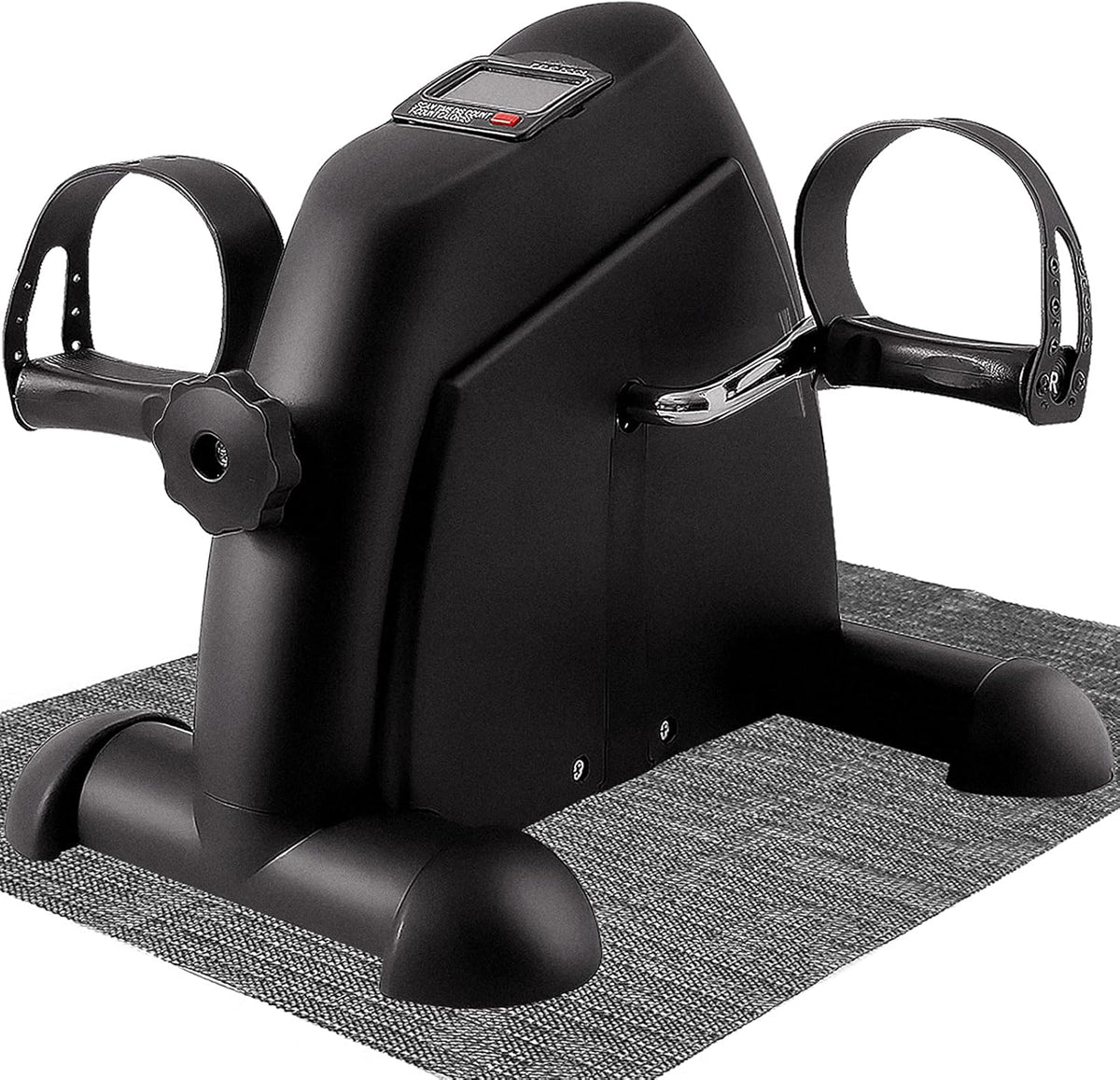 Under Desk Bike Pedal Exerciser, Mini Exercise Bike for Arm/Leg Exercise, Pedal Exerciser for Seniors with LCD Display, Pack of 2 V63937