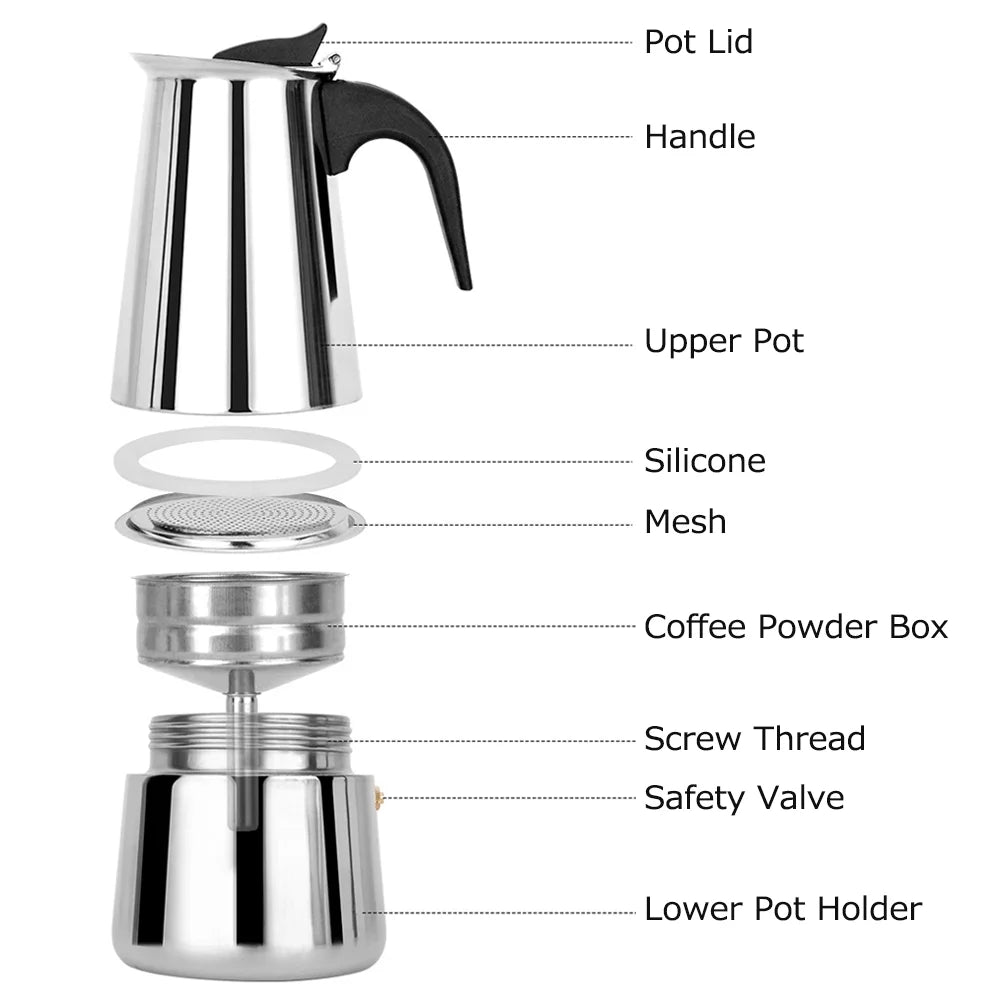Stainless Steel Electric Coffee Maker W563
