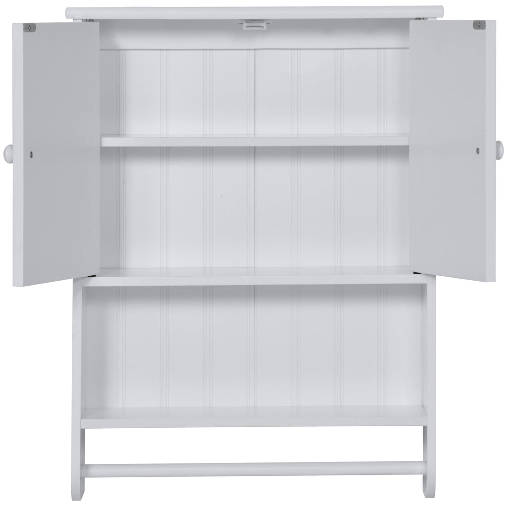 White Bathroom Wall Storage Cabinet W55211