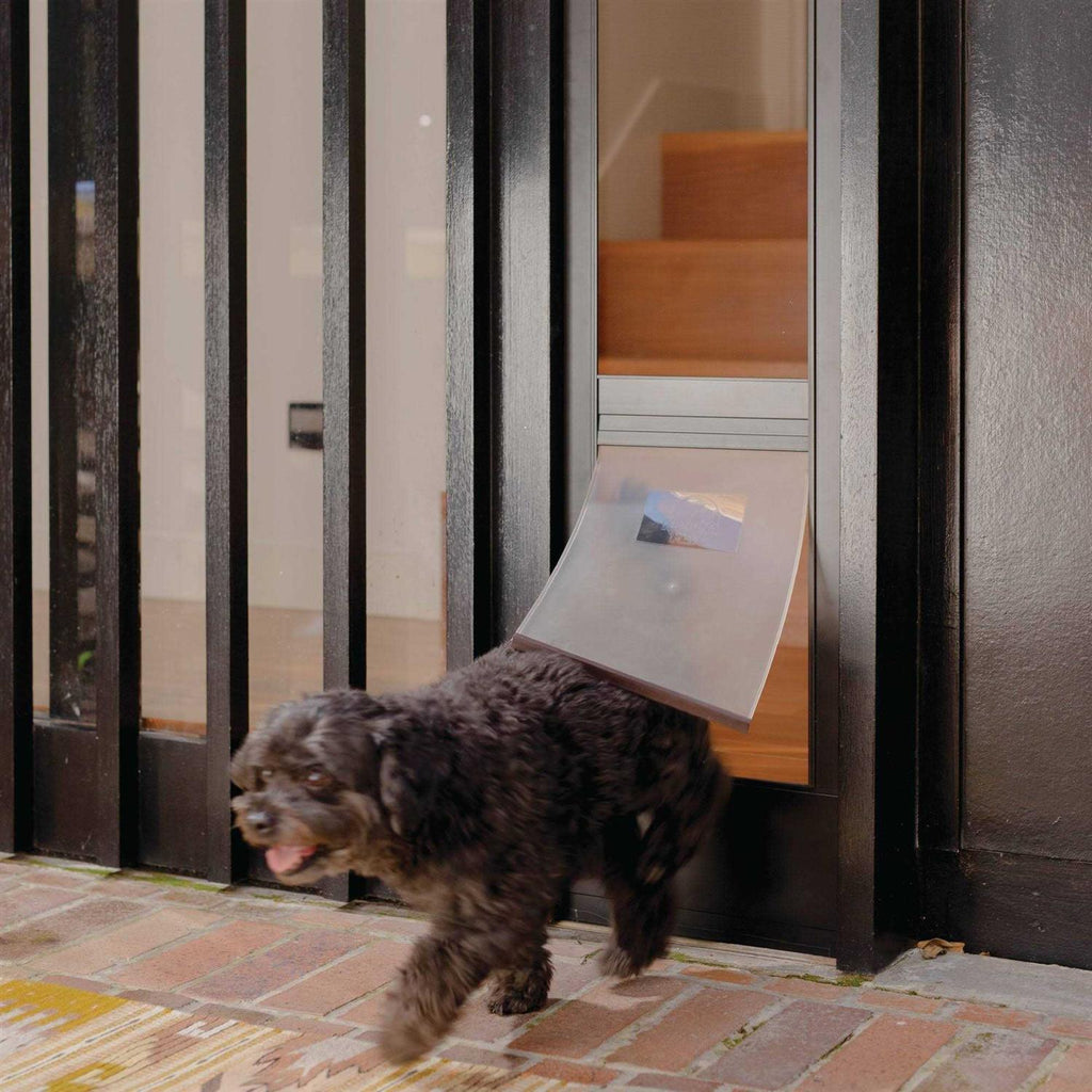 Small Silver Patio Pet Door J5211