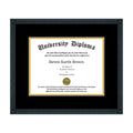Single Diploma Frame with Double Matting for 8.5" x 11" Tall Diploma N30460