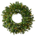 42 Cashmere Wreath with 100 Warm White LED Lights T8642