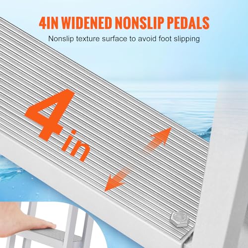 5 Steps Aluminum Retractable Dock Ladder L50114
