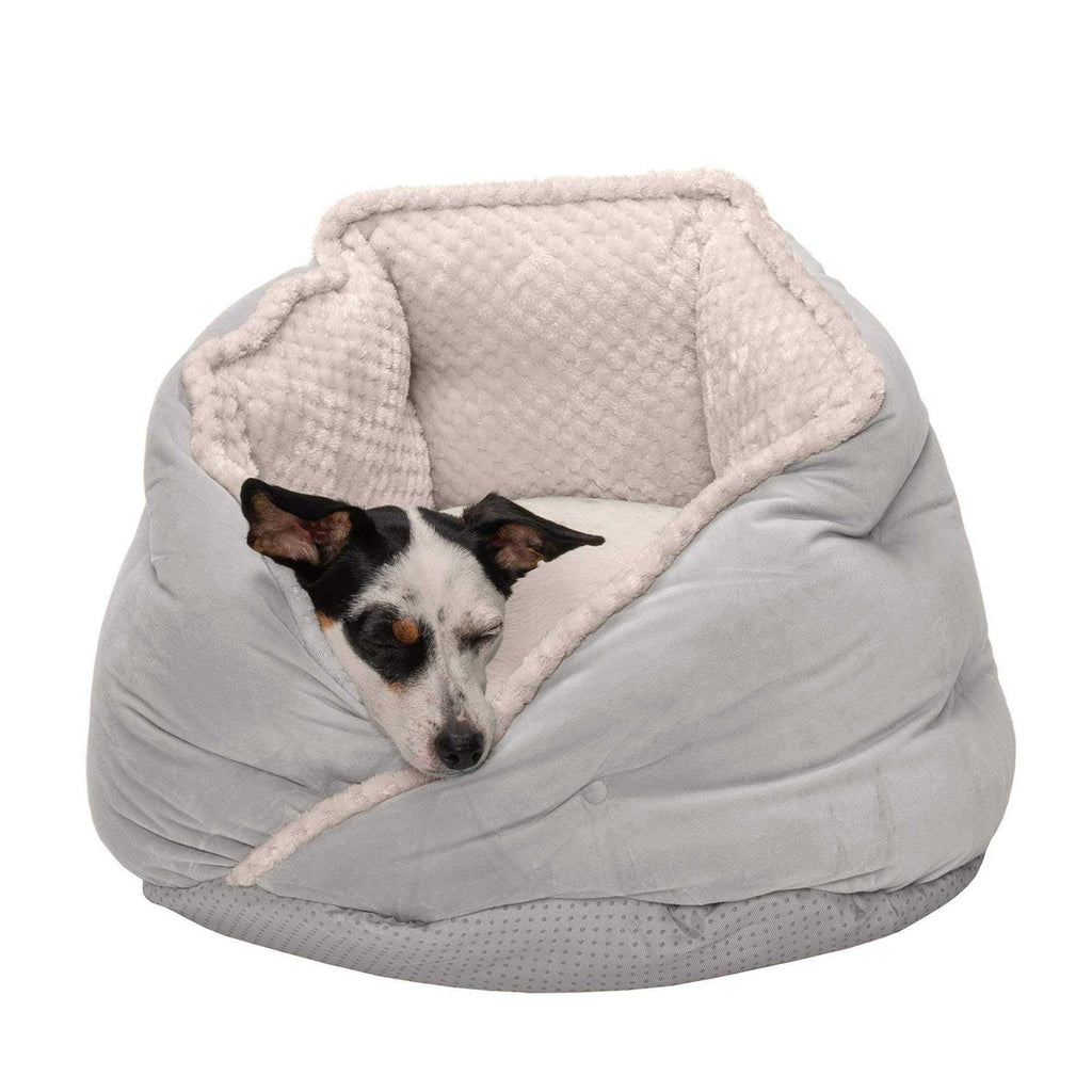 Faux Fur Velvet Calming Hug Bed V302741