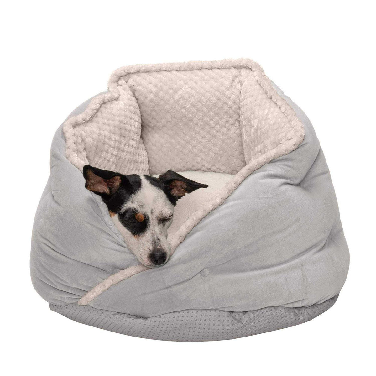 Faux Fur Velvet Calming Hug Bed V302741