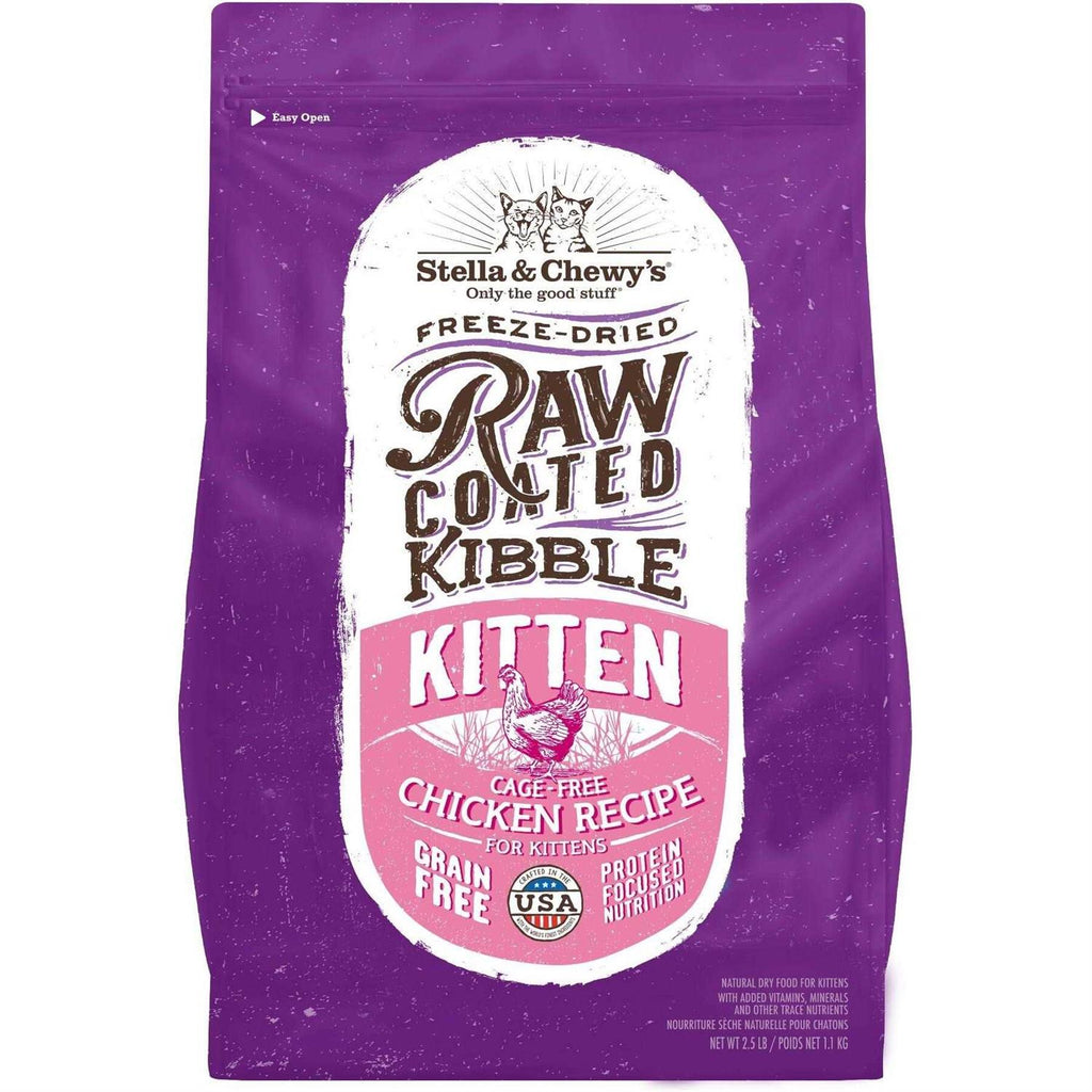 Raw Coated Cage-Free Chicken Kitten Dry Cat Food Y650